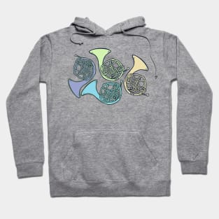 Pastel French Horns Hoodie